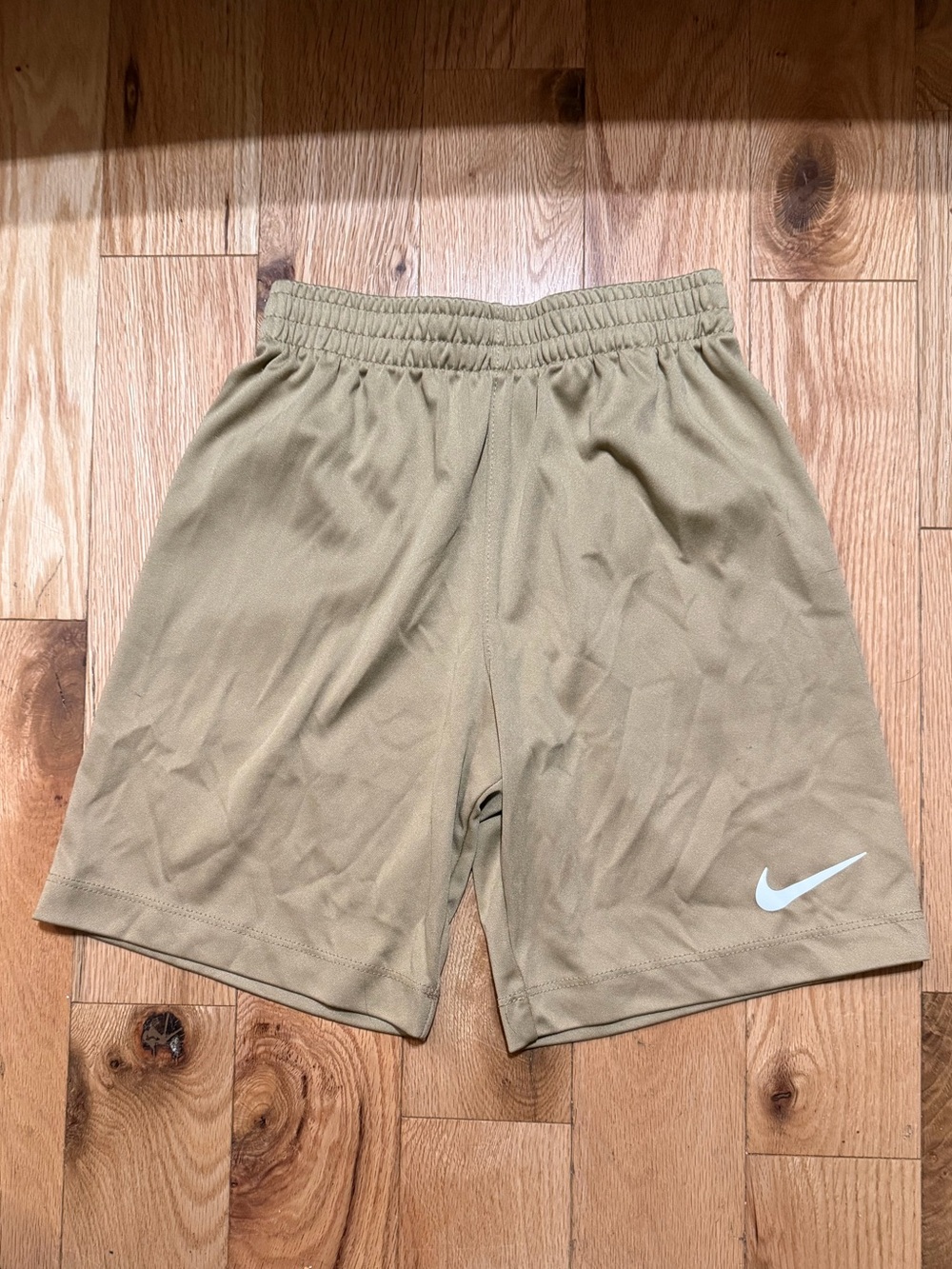 Nike Boys Tan / Khaki Athletic Mesh Shorts | Size 7 - Great Condition